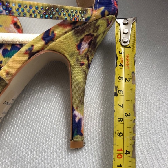 Madden Girl Digitize Floral multicolor fabric strappy heels - Picture 7 of 7
